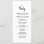 Menu Mandy Minimalist Simple Ceremony Party Program (Dos)