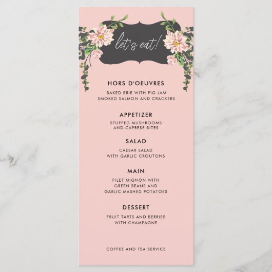Menu Mangeons ! | Cactus du désert Bloom 5 Mariage de c (Devant)