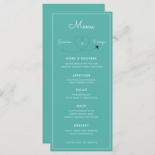 Menu Mangeons ! | Cactus du désert Bloom 5 Mariage de c (Devant / Derrière)