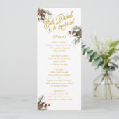 Menu Mangez Boire et être marié Mariage d'hiver (Debout devant)