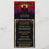 Menu Mangez, buvez et soyez effrayant Halloween (Dos)