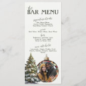 Menu Mangez, buvez et soyez joyeux Mariage de Noël (Dos)