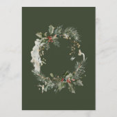 Menu Mangez, buvez et soyez joyeux Noël moderne (Dos)