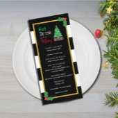 Menu Mangez Un Verre Et Soyez Joyeux Noël Fête
