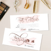 Menu Maquillage Eyebrow Eye Lash Rose Gold Certificat c