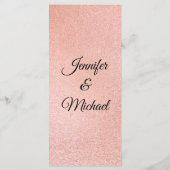 Menu Marbre rose et or moderne (Dos)