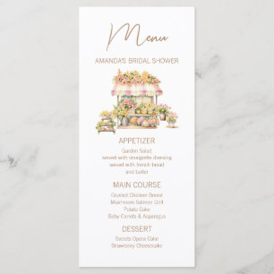 Menu Marché Floral de Printemps Love In Bloom Baby Show
