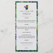 Menu Mardi Gras (Devant)