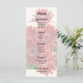 Menu Marguerites Gerbera Rouges (Debout devant)