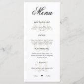Menu mariage  (Devant)