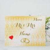 Menu Mariage (Debout devant)