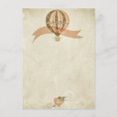 Menu Mariage à air chaud vintage (Dos)