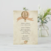 Menu Mariage à air chaud vintage (Debout devant)