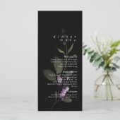 Menu Mariage à arc fleuri doux V2 Lilac ID998 (Debout devant)