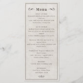 Menu mariage à cheval sauvage de l'Ouest (Devant)