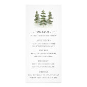 Menu Mariage À feuillage persistant Woodland (Devant)