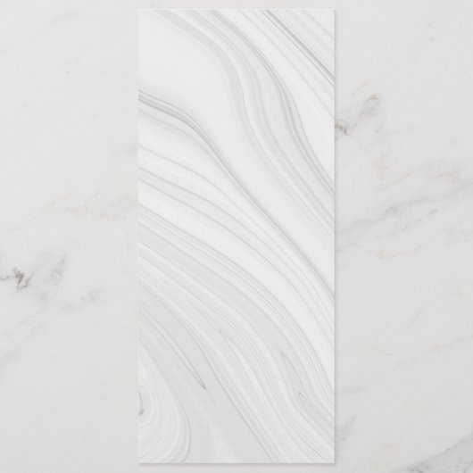 Menu mariage à fleurs gris argent royal (Dos)