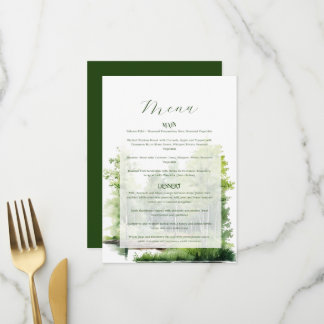 Menu Mariage à la Montagne Brumeuse