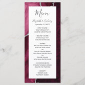 Menu Mariage à l'agate argentée de Bourgogne (Devant)