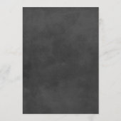 Menu Mariage à l'Estampe Rustique sur Tableau Noir (Dos)