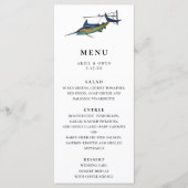 Menu Mariage à thème nautique Marlin (Devant)