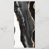 Menu Mariage agate élégant (Dos)