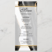 Menu Mariage agate élégant (Devant)