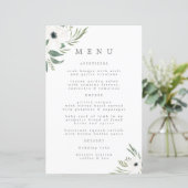 Menu Mariage Anemones Sage & Dusty Eucalyptus (Debout devant)