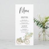 Menu Mariage, anniversaire ou vélo d'événement (Debout devant)