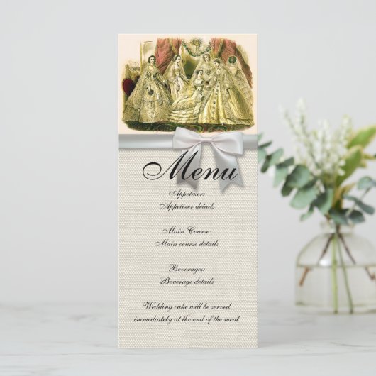 Menu mariage Antique Bridesmaitres (Debout devant)