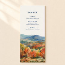 Mariage aquarelle d'automne dans les montagnes Blu