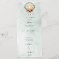 Mariage aquatique moderne Coastal Seashell