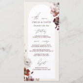 Menu Mariage Arc Anémonique Automne (Devant)