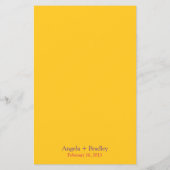 Menu Mariage Arc-en-ciel Oiseaux Fleurs (Dos)