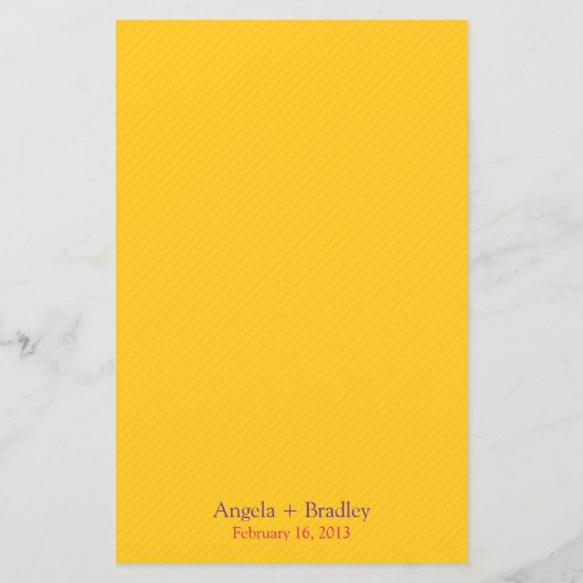 Menu Mariage Arc-en-ciel Oiseaux Fleurs (Dos)