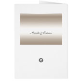 Menu mariage Argent (Dos)