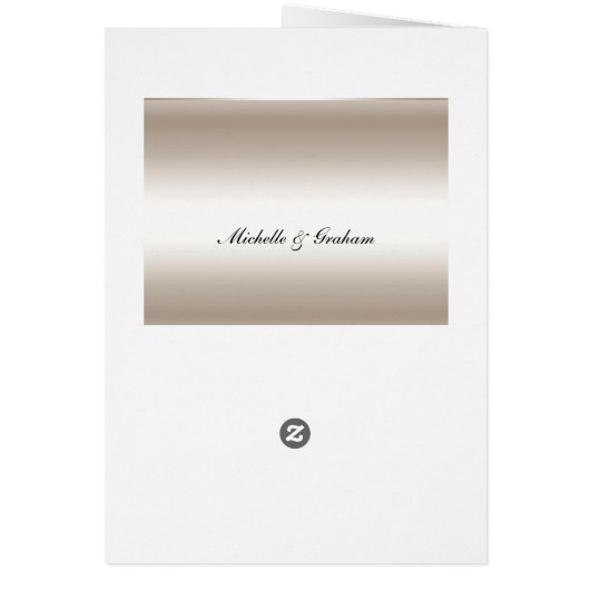 Menu mariage Argent (Dos)