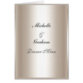 Menu mariage Argent (Devant)