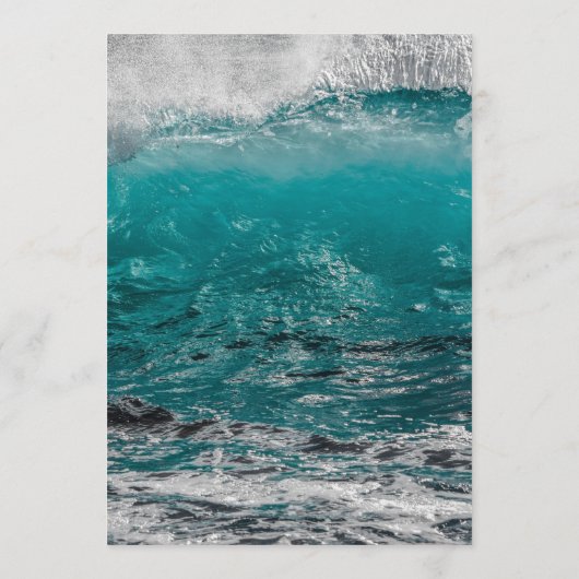 Menu Mariage Arrière - plan de plage (Dos)