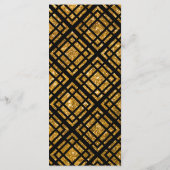 Menu Mariage Art déco noir et or (Dos)