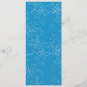 Menu Mariage au citron tiré à la main (Dos)