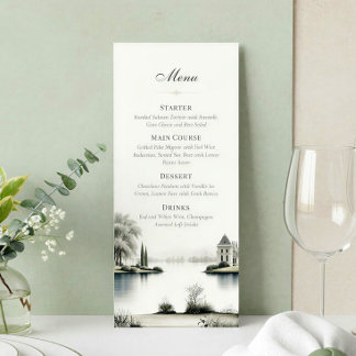 Menu Mariage au Jardin Secret du Château Français