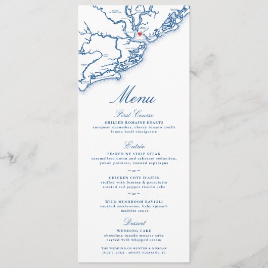 Menu Mariage au Pavilion at Patriots Point à Mount Plea (Devant)