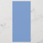 Menu Mariage au Ruban Bleu Élégant (Dos)