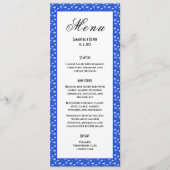 Menu Mariage aux Crocus Bleus (Devant)