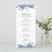 Menu Mariage aux Hortensias Bleus (Debout devant)