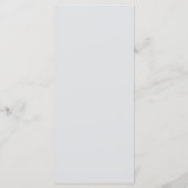 Menu Mariage avec Bordure de Rose Classique Française O (Dos)