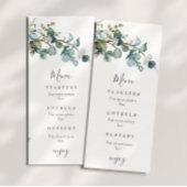 Menu Mariage avec verdure d'eucalyptus