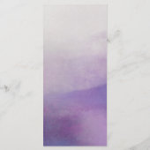 Menu Mariage Awash Elegant Watercolor Orchid