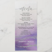 Menu Mariage Awash Elegant Watercolor Orchid (Devant)